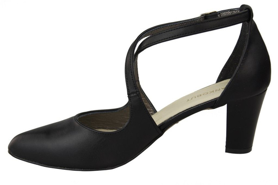 Dámské sandály na nízkém podpatku Black 102 ElitaBut