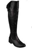 Dámská obuv Dámské kozačky Musketeers Black Vysoké svršky nad kolena z přírodní kůže 803 ElitaBut