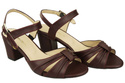 Dámská obuv Sandály Maroon Natural Leather 168 ElitaBut