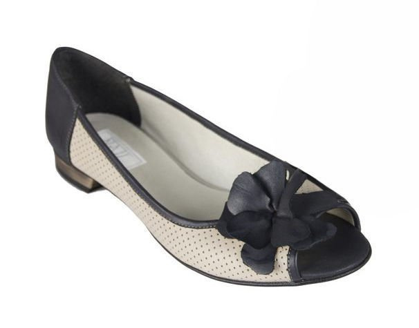 Dámské baleríny Přírodní kůže Námořnická modrá 710 ElitaBut