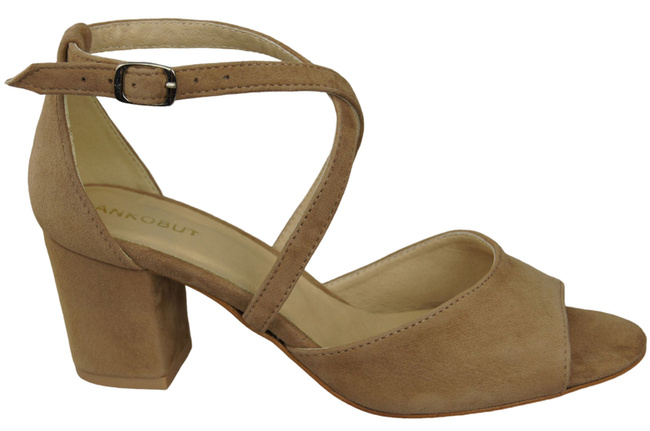 Dámská obuv Olive Leather Suede Sandals 111 ElitaBut