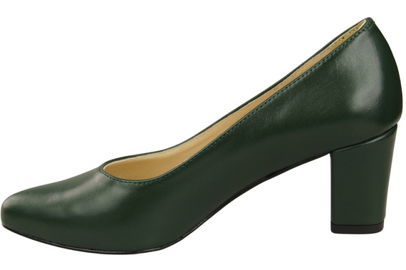 Klasické hladké boty Dámské lodičky Emerald Green Natural Leather 213 ElitaBut