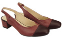 Dámská obuv Sandály z přírodní kůže 165 Maroon ElitaBut