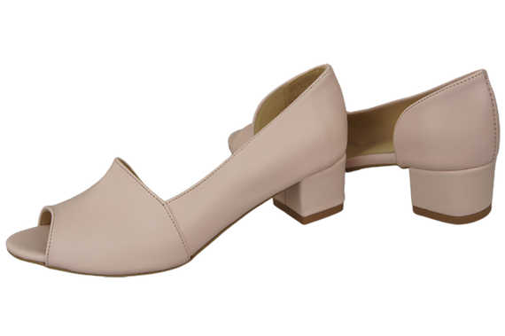 Dámské sandály Powder Pink Natural Leather 147 ElitaBut