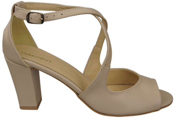 Dámská obuv Sandály Cappuccino Bright Natural Leather 186 ElitaBut