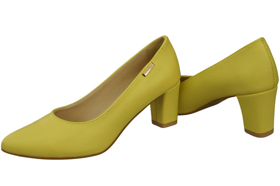 Klasické hladké boty Dámské kožené lodičky Lemon 213 ElitaBut