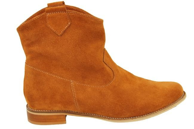 Obuv Dámské červené boty Jaro / Podzim přírodní kůže velur 132 L ElitaBut