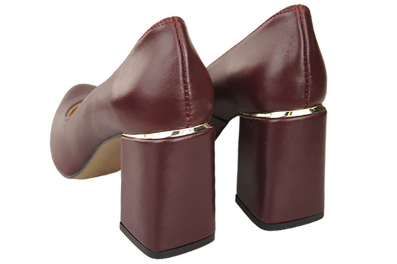 Dámská obuv Maroon Natural Leather 179 ElitaBut