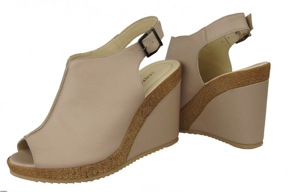 Obuv Dámské sandály Anchor Přírodní kůže Cappuccino Lico 992 ElitaBut