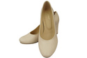 Dámská obuv Classic Beige Natural Leather Almond Nose pumps 201 ElitaBut