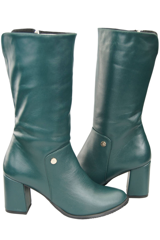 Obuv Dámské kozačky Malachite to Half tele přírodní kůže 189 ElitaBut