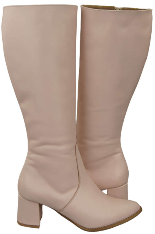 Dámské kozačky Classic přírodní kůže Powder pink 175 ElitaBut