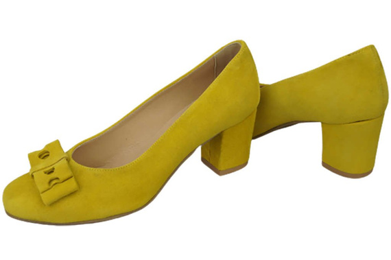 Dámské lodičky Lemon z přírodní semišové kůže 163 ElitaBut