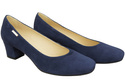 Pohodlná dámská obuv Navy Blue Suede Leather 172 od ElitaBut
