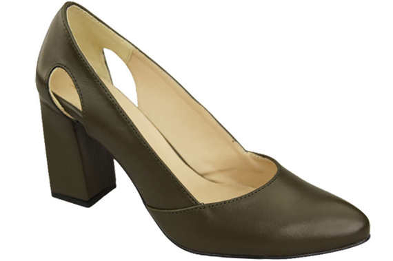 Dámská obuv Olive Leather pumps 184 ElitaBut