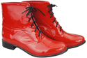 Dámské boty Červené lakované jaro/podzim přírodní kůže 155 L ElitaBut