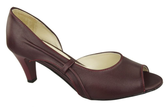 Dámská obuv Sandály Maroon Natural Leather 566 ElitaBut