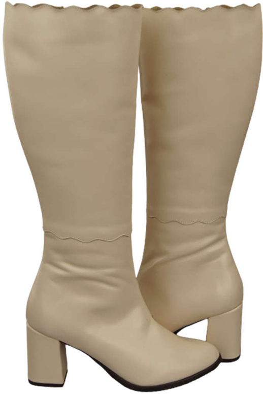 Dámské boty Beige Classic přírodní kůže 176 ElitaBut