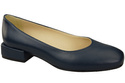 Pohodlná dámská obuv Navy Blue Flats Natural Leather 204 ElitaBut