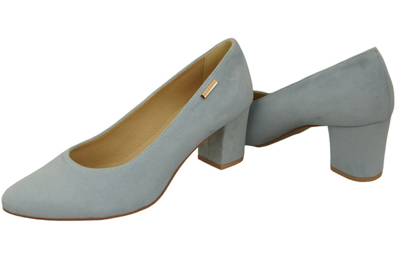 Dámská obuv Pumpkins Light Blue Suede Natural Leather 106 ElitaBut