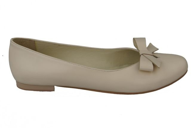 Dámské baletní boty Beige Natural Leather 998 ElitaBut