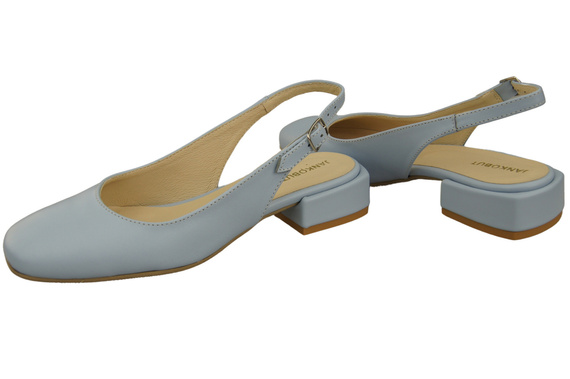 Dámská obuv Sandály Bright Blue Flat Heel Natural Leather 206 ElitaBut