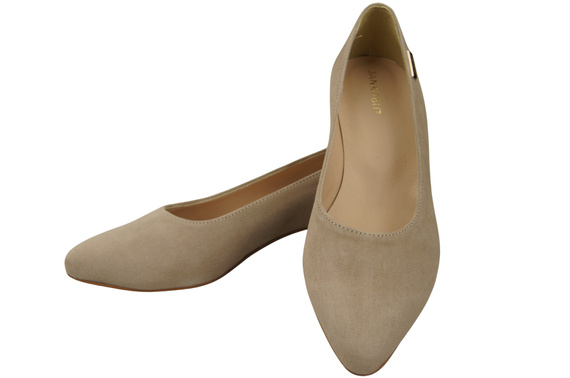 Pohodlná dámská obuv Cappuccino Dark in Natural Suede Leather 220 Od ElitaBut