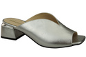 Dámská obuv Silver Heeled Flip Flops Natural Leather 210 ElitaBut