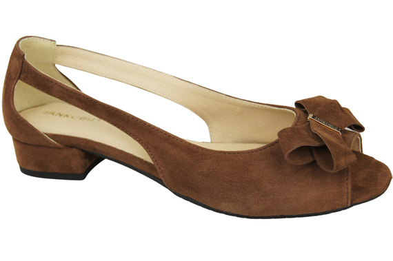 Obuv Dámské sandály Hnědá přírodní semišová kůže 994 Z Kombinace stylu a pohodlí ElitaBut