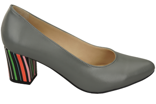 Dámská obuv Ash kožené lodičky s ozdobným podpatkem 158 ElitaBut