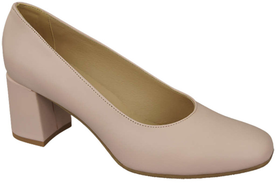 Dámská obuv Přírodní kožené lodičky 171 Powder pink ElitaBut