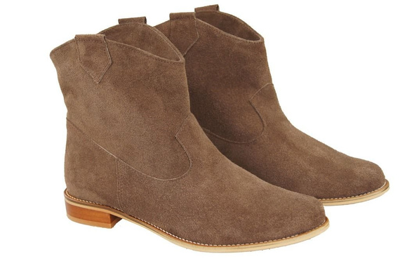 Dámské boty Walnut Jaro / podzim přírodní kůže velur 132 L ElitaBut