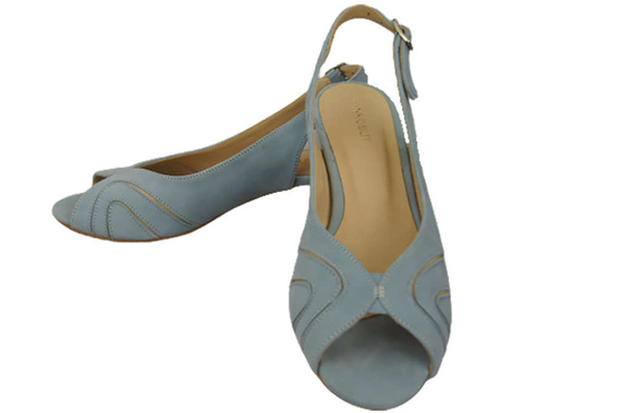 Dámská obuv Sandály semišové kožené Bright Blue 991 ElitaBut