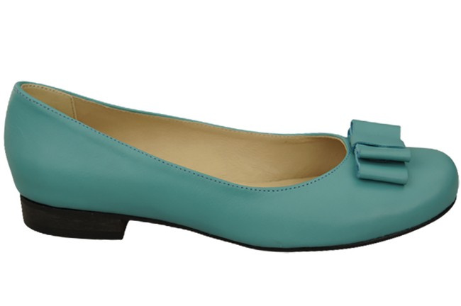 Dámské baletní boty Natural Leather Turquoise 702 ElitaBut