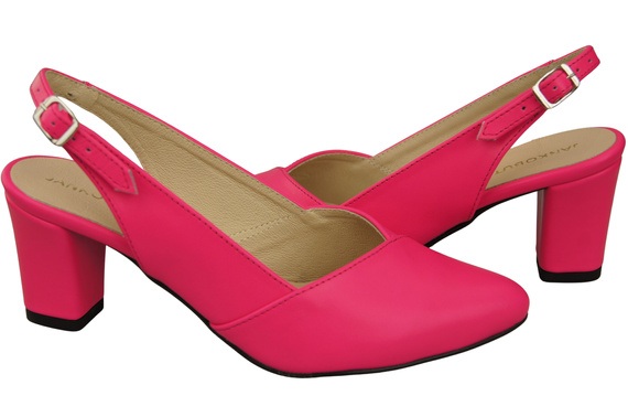 Dámská obuv Neon Pink Stiletto Sandály Natural Leather 217 ElitaBut