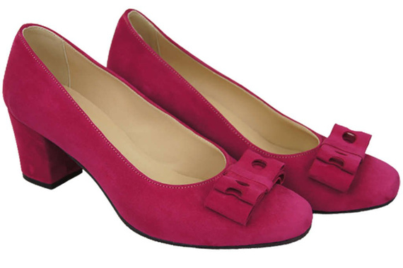 Dámská obuv Purple Natural Leather Suede pumps 163 ElitaBut