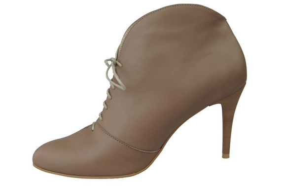 Obuv Dámské kozačky Cappuccin Dark Jaro / podzim přírodní kůže 955 ElitaBut