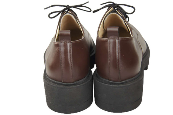 Obuv Dámské šněrovací boty Chocolate Leather Natural 180 ElitaBut