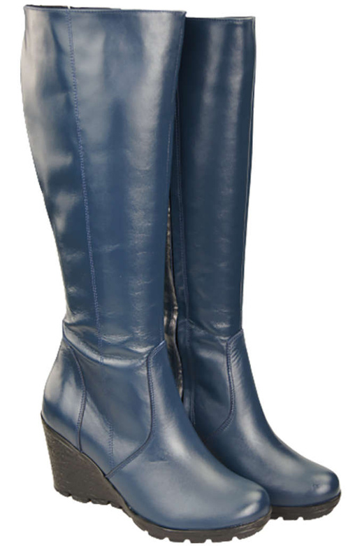 Obuv Dámské kotníkové boty Přírodní kůže Námořnická modrá 745 ElitaBut