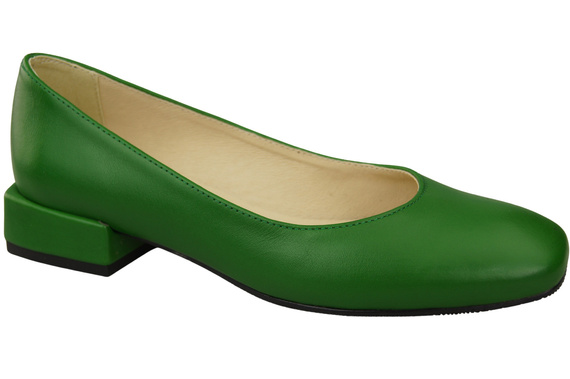 Pohodlná dámská obuv Zelené byty Přírodní kůže 204 ElitaBut