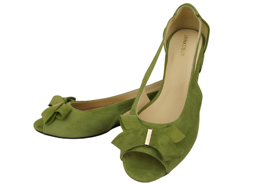 Dámské sandály Pistachio Natural Suede Leather 994 Z Kombinace stylu a pohodlí ElitaBut