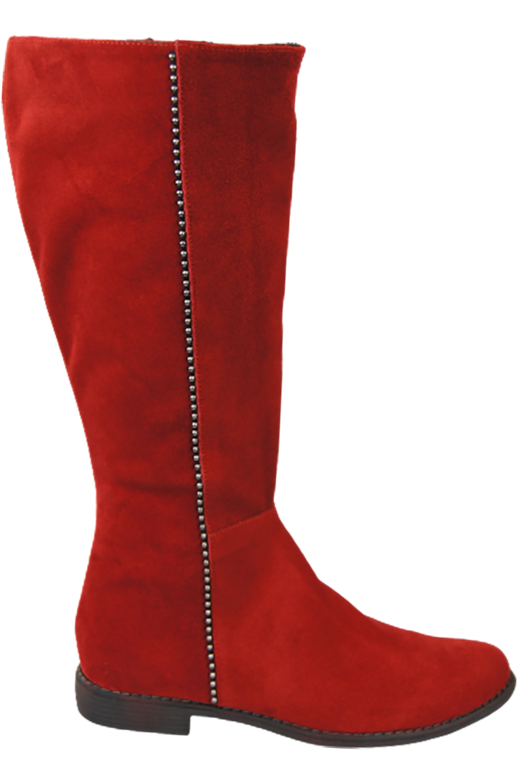 Dámské boty Červená kůže Velour 153 ElitaBut