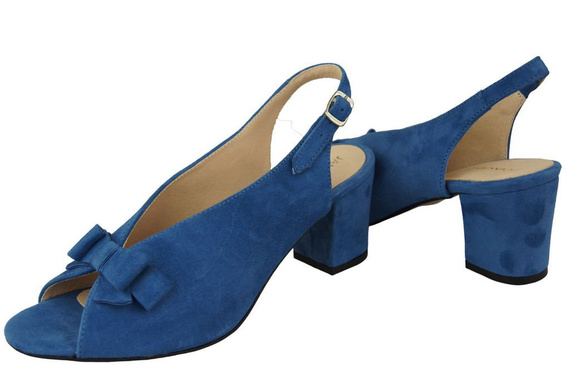 Dámská obuv Sandály Modrá semišová kůže 148 ElitaBut