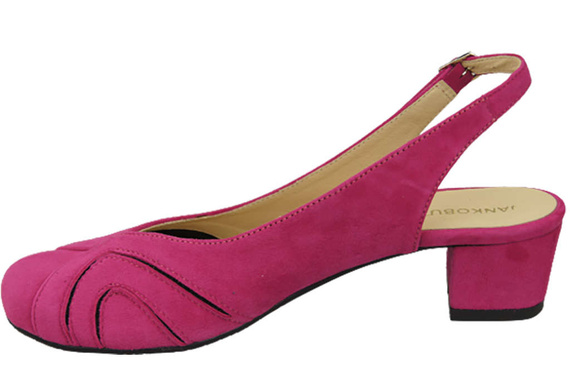 Dámská obuv Přírodní kůže Semišové sandály Fialová 842 Z ElitaBut