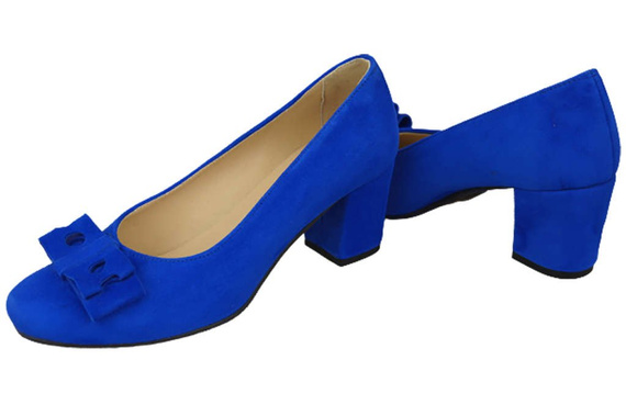 Dámská obuv Azure Natural Leather Suede pumps 163 ElitaBut