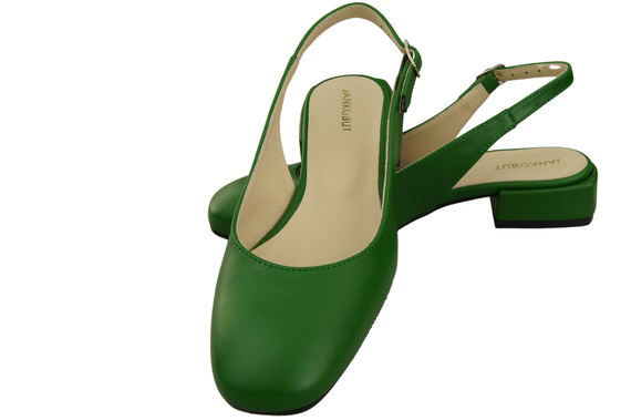 Dámské sandály na plochém podpatku z přírodní kůže 206 ElitaBut