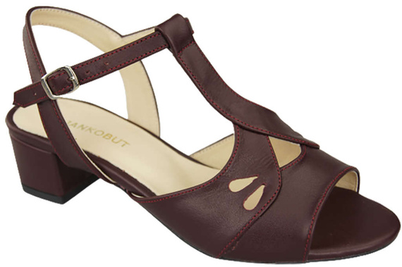 Dámská obuv Sandály Maroon Natural Leather 169 ElitaBut