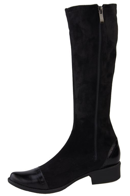 Obuv Dámské kozačky kozačky se zipem Stretch back 477 ElitaBut