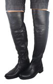 Dámské boty Black Musketeers High over the knee natural leather 638 ElitaBut