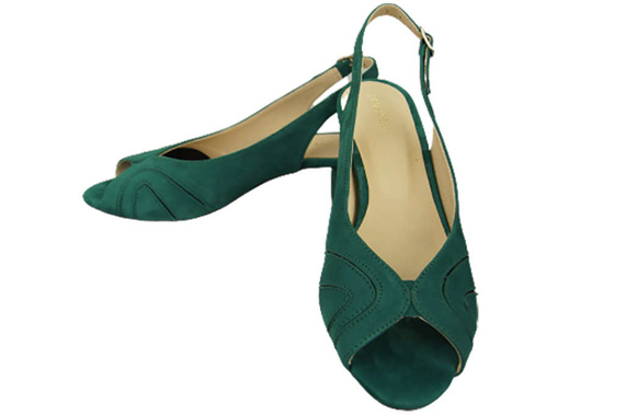 Dámská obuv Sandály semišová kůže Malachite 991 ElitaBut